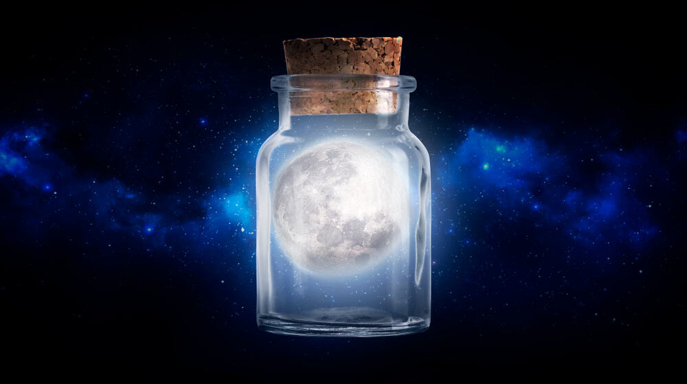 Place Jar Outside Under Moonlight